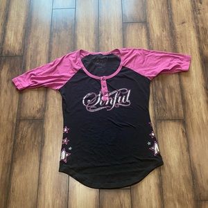 Sinful half sleeve size L